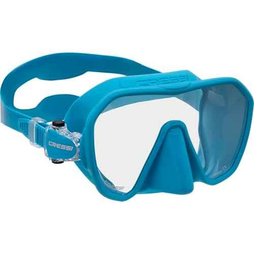 Cressi Adult Frameless Diving Mask - Wide View Mono Lens - Low Internal Volume - Pure Soft Silicone - Z2S: Designed in Italy by Cressi