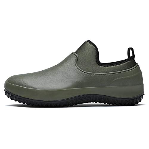 Nutteri Garden Shoes Men's Waterproof Gardening Rain Boots Unisex Outdoor Footwear for Camping Lawn Care and Yard Work