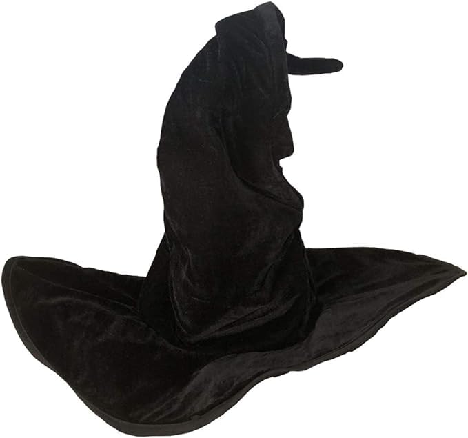 Bcaseruy Large Wicked Witch Hat for Women Black Halloween Party Masquerade Cosplay Costume Accessory Adult