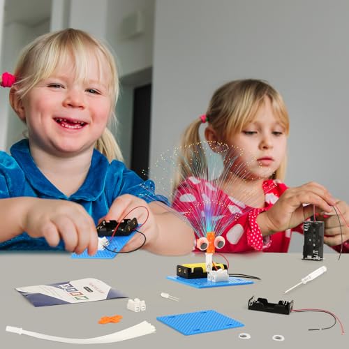 7 Set Bulk STEM Kit Individual Craft Kits for Kids, Science Projects Crafts Group Activity, Light Experiments Circuit Toy...