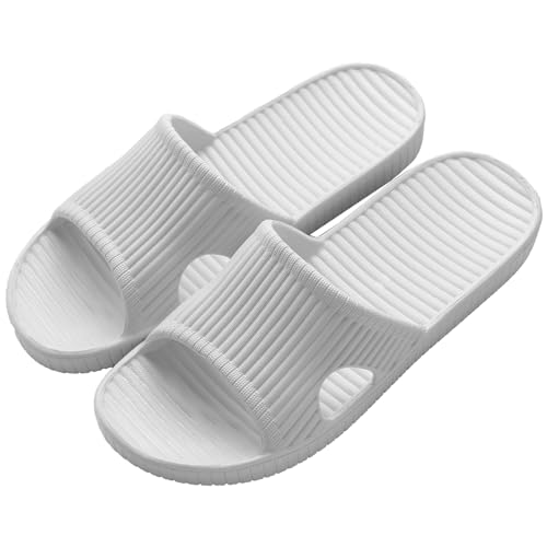 VIDSID Shower Slippers for Women Men, Quick Drying Lightweight Non Slip Open-toe EVA Travel-friendly Breathable Shoes Slid...