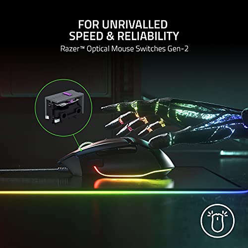 Razer Basilisk V3 Customizable Ergonomic Gaming Mouse: Fastest Gaming Mouse Switch - Chroma RGB Lighting - 26K DPI Optical...