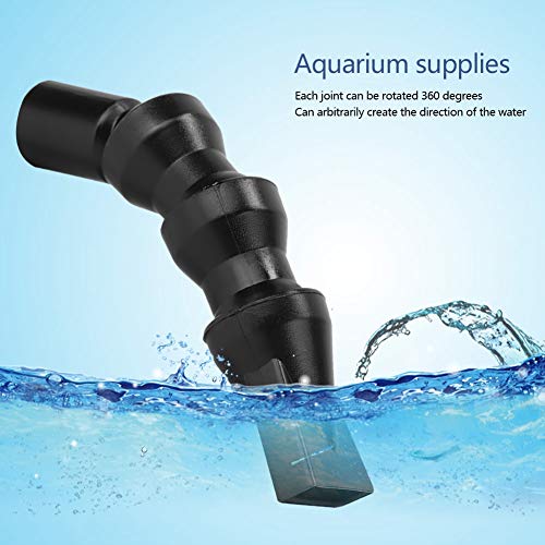 Aquarium Duck Flat Nozzle, Flexible 360°Rotatable Duckbill Water Outlet Plastic Aquarium Water Outlet Duckbill Nozzle Pipe...