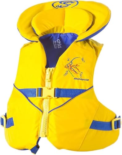Stohlquist Child Life Jacket, US Coast Guard Approved, Type III Life Vest (30-50 lbs) for Kids and Children, Support Colla...