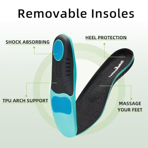 OrthoComfoot Men's Orthopedic Comfortable Slip-On Shoes with Arch Support, Orthotic Loafers for Plantar Fasciitis, Canvas ...