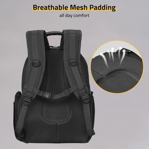 CVLIFE Tactical Range Backpack for Men, Handgun Backpack with Pistol Cases, Range Bag with Removable Divider Daypack for E...