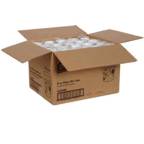 DIXIE 8OZ PAPER HOT CUPS BY GP PRO (GEORGIA-PACIFIC), FIT SMALL LIDS, PATHWAYS, 500 CUPS PER CASE