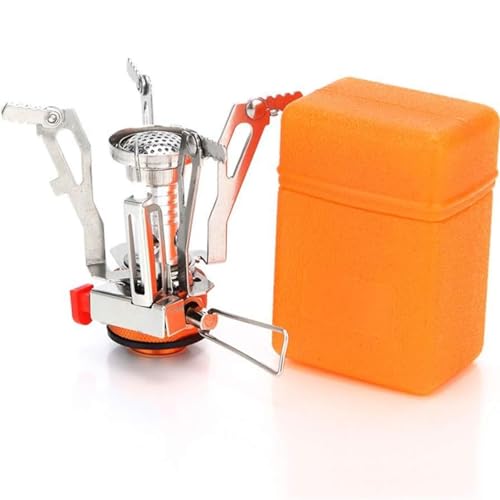 Portable Camping Stove Backpacking Stove, Specialized Hiking Stove Camping Stove with Piezo Ignition Stable Support Wind-R...