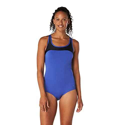 Speedo Women's Swimsuit One Piece Crossback Moderate Cut
