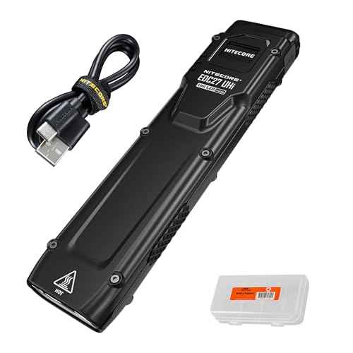 Nitecore EDC27 UHi 3100 lumens Flat EDC Flashlight, USB-C Rechargeable, High Lumen Slim with Digital Display and Organizer