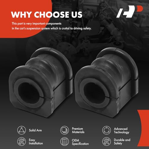 A-Premium 2 x Rear To Frame Sway Bar Bushing Kit, Compatible with Ford Mustang 1999 2000 2001 2002 2003 2004