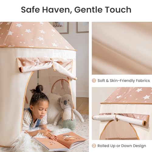 Tiny Land Kids Play Tent with Tunnel, Pop Up Play Tent with Ball Pits for Toddlers, Baby Tent with Carry Bag, Toddler Tent...