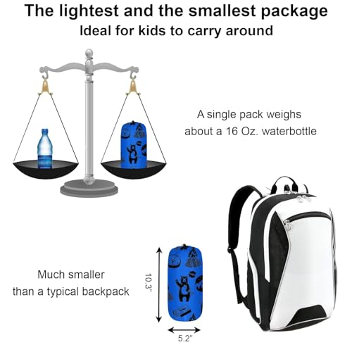 KidzAdventure Ultralight 3 Season Kids Sleeping Bag | 50F- 70F Indoor/Outdoor Sleeping Bag for Boys, Girls, Toddlers and Y...