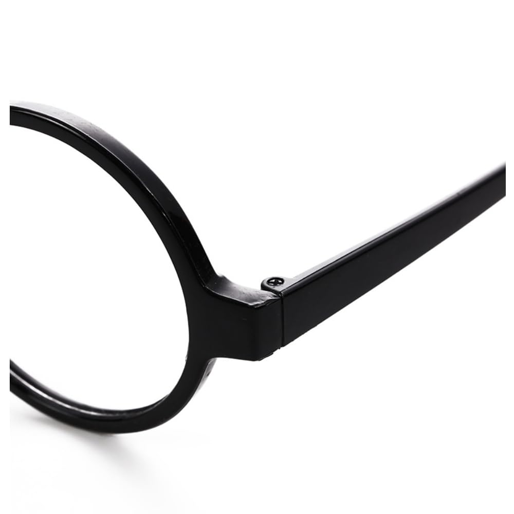 VIGUEUR Round Wizard Glasses - Wizard Costume Plastic Glasses For Dress Up