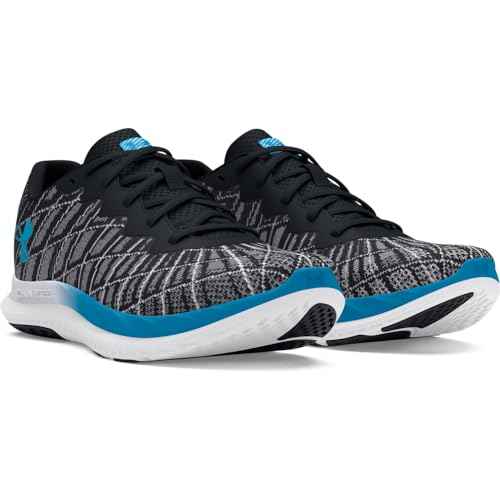 Under Armour Men's Charged Breeze 2, (004) Black/White/Capri, 9.5, US