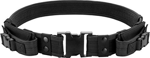 Barska Loaded Gear Tactical Utility Belt – Heavy Duty Adjustable 34-44 Inches with Removable Pouches for Outdoors
