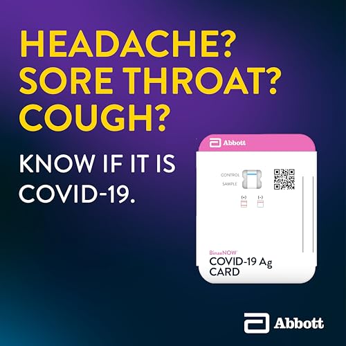 BinaxNOW COVID-19 Antigen Self Test, 1 Pack, 2 Tests Total, COVID Test With 15-Minute Results Without Sending to a Lab, Easy to Use at Home