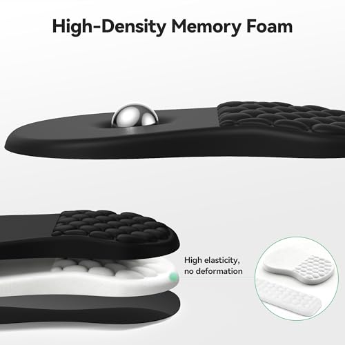TECKNET Ergonomic Mouse Pad with Wrist Rest,Keyboard Pad and Mousepad with Wrist Support,Massage Design Effectively Reliev...