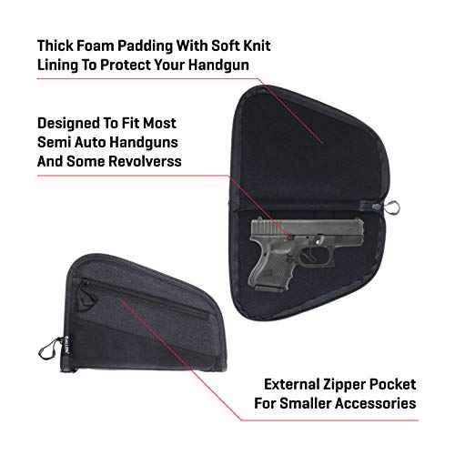 Allen Company Auto-Fit Handgun Case, 9 Inch, Black