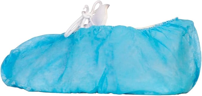 Tronex Non Slip Nonwoven Medical Disposable Shoe Cover, Fluid Resistant, Non-Skid Tread Pattern (300, Unisize)