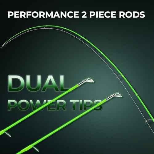 KastKing Zephyr Dual-tip Fishing Rod & Reel Combo, Dual Tips Section for Different Powers, IM6 Graphite 2Pc Blanks, KastFlex Technology, Rubber Cork Handle, Integrate Hook Keeper, 8 Models