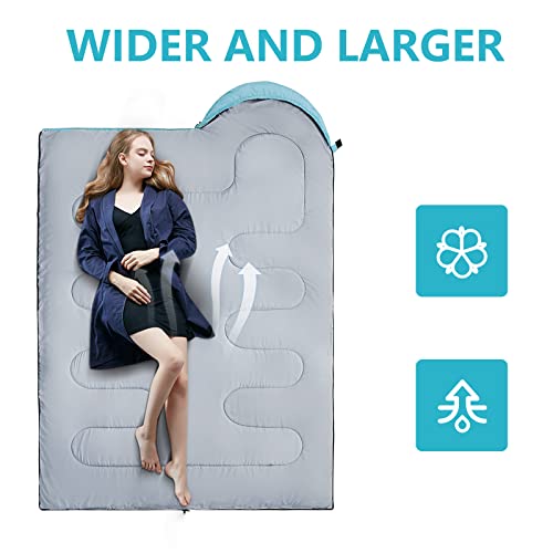 ORTHOMTEX Sleeping Bags for Adults,Kids & Girls-Warm & Cold Weather Lightweight Waterproof Sleeping Bag Backpack with Comp...