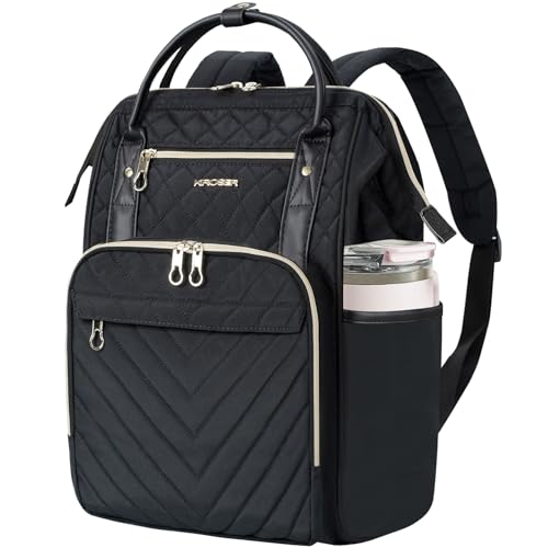 KROSER Laptop Backpack 17" Stylish Backpack Water Repellent College Casual Daypack with USB Port Travel Business Work Bag ...