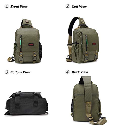 NICGID Sling Bags Chest Shoulder Backpacks, 12.5'' 13.3'' 14.1'' 15.6''Laptop Backpack Crossbody Messenger Bag Travel Outdoor