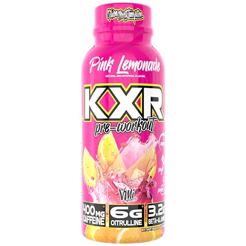 VMI Sports KXR High Stimulant Pre-Workout Energy Ready to Drink 400mg Caffeine, 6g Citrulline, 3.2g Beta-Alanine | Delicio...