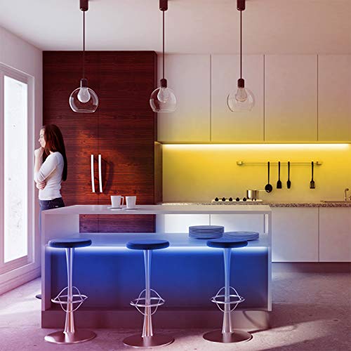 phopollo Led Strip Light, 25ft led Light Strips with Remote & App,Music Sync Mode with Mic, Smart Flexible 24V Led Lights ...