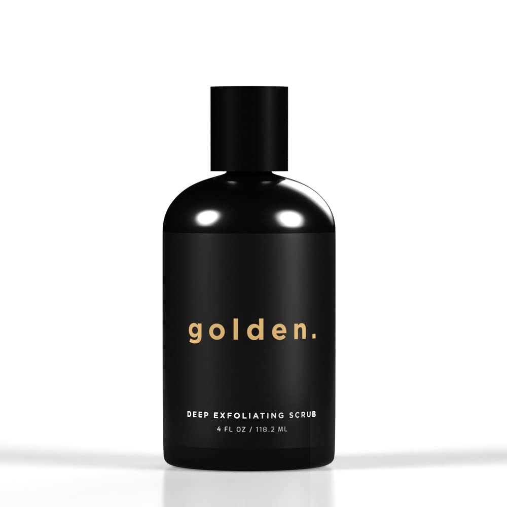 Golden Grooming Co. Exfoliating Scrub for Men | Deep Cleansing Face Wash with Coconut Oil & Aloe Vera | Refreshes & Revitalizes