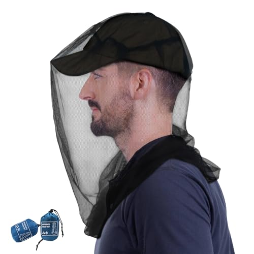 South to East Premium Mosquito Head Net for Insect, 2 Pack, Fly & Bug Protection | Ultra Large & Long, Extra Fine Holes fo...
