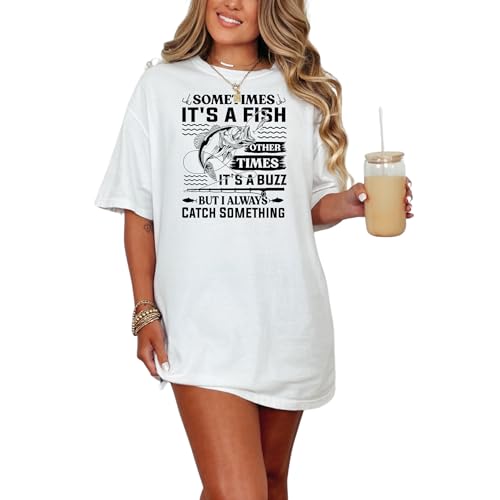 Humorous Fishing Adventure Catching a Fish - Comfort Colors T-Shirt White