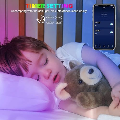 Tenmiro Led Lights for Bedroom 100ft (2 Rolls of 50ft) Music Sync Color Changing Strip Lights with Remote and App Control ...