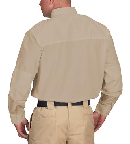 Propper Tactical Long Sleeve Ripstop Shirt – Epaulettes, Teflon Fabric Protection & Document Pockets for Public Safety