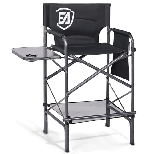 EVER ADVANCED 30.7" Seat Height Directors Chair for Makeup Artist with Side Table Easy Get in Out for Elderly Tall Camping...