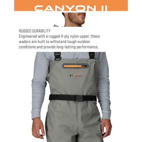 FROGG TOGGS Canyon II Breathable Waterproof Stockingfoot Fishing Chest Wader for Fishing
