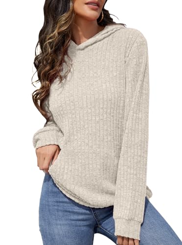 Bosmeer Womens Long Sleeve Shirts Kangaroo Pocket Fashion Hoodies Fall Pullover Sweatshirts