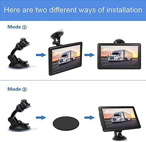 9" Truck GPS Navigator for Car RV – HD Touchscreen, Custom Truck Routing, Free Lifetime 2026 Maps (US/Canada/Mexico), Lane...