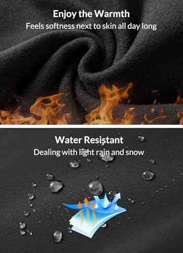 baleaf Women's Fleece Lined Pants Water-Resistant Sweatpants Winter Thermal Ski Hiking Running Joggers