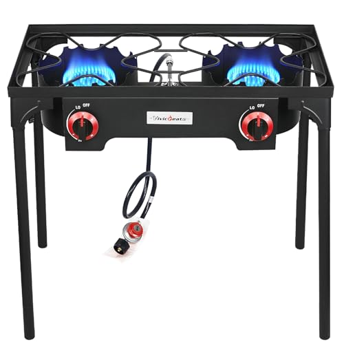 Vivicreate High Pressure Propane Gas Regulator 20 PSIG Outdoor Camping BBQ Grill Stove Burner Estufas de Gas para Cocinar ...