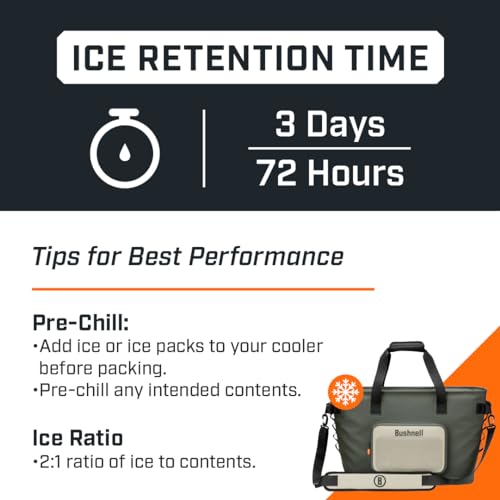 Bushnell Soft Coolers | Insulated Portable Ice Chest The Best Bag Cooler for Beach, Drinks, Beverages, Travel, Camping, Pi...