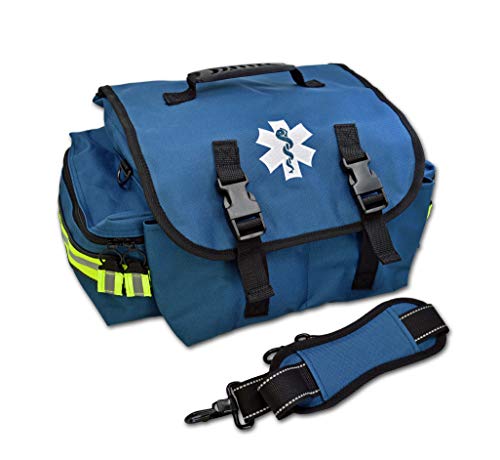 Lightning X Personalized First Responder EMT EMS Trauma Bag w/Stocked First Aid Fill Kit B & Custom Embroidered Name Patch...