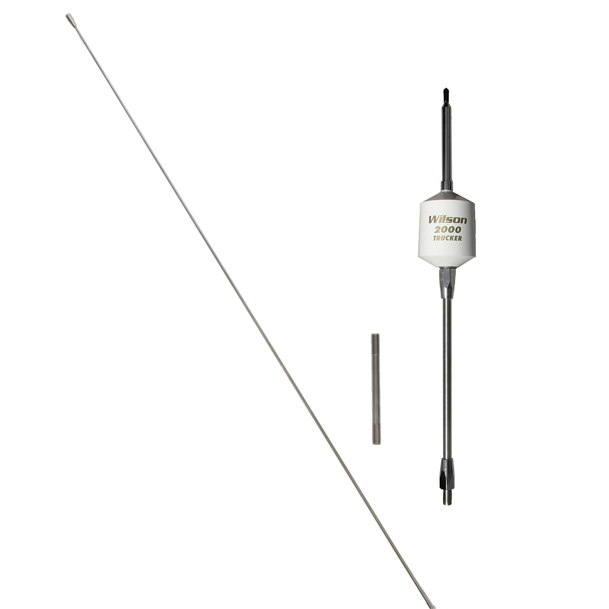 Wilson 305-497 T2000 Series Black Mobile Cb Trucker Antenna With 10-Inch Shaft 49-Inch Steel Whip 3500 Watts Am|Fm Ready Cb Radi