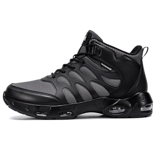 LARNMERN Men Non Slip Boots Restaurant Service Breathable Mesh Waterproof Outdoor Shoes Slip Resistant Work Ankle Boot Che...