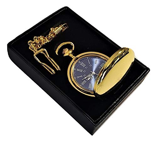 1 Personalized Pocket watch, Vintage style engraved gift. Box included, Stainless chain and engraving is included, Groomsmen, best man gifts for couples and weddings (Rose Gold)
