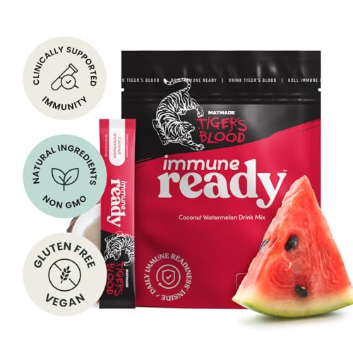 Immune Ready™ Electrolytes Powder Packets – Vitamin C Immune Support Drink Mix with Zinc, D3 & Beta Glucan – Low Sugar Hyd...