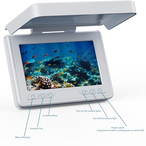 FourQ Underwater Fishing Camera,Fishing Camera Ice vexilar Fish find 4.3 inch HD Display Screen Underwater W/ 5000mah Li-B...