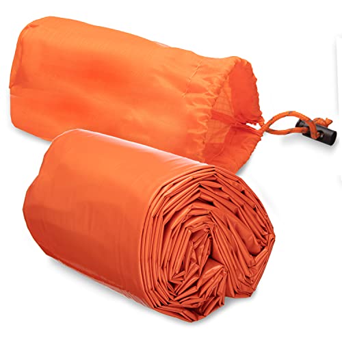 NovaMedic Emergency Sleeping Bag 5 Pack – 84"x36" Thermal Mylar Survival Bivy Sack – Waterproof, Lightweight & Compact Eme...