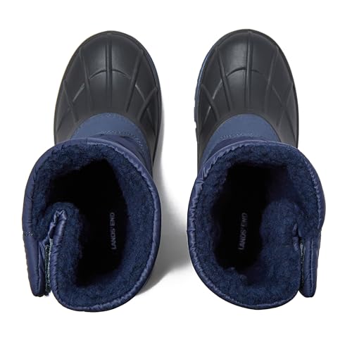 Lands' End Waterproof Kids Snow Boots - Insulated Warm Fleece Lined Winter Boots for Toddlers, Girls & Boys Size 5-10 Todd...